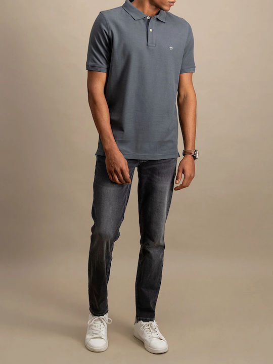 Fynch Hatton Polo T-shirt Γκρι