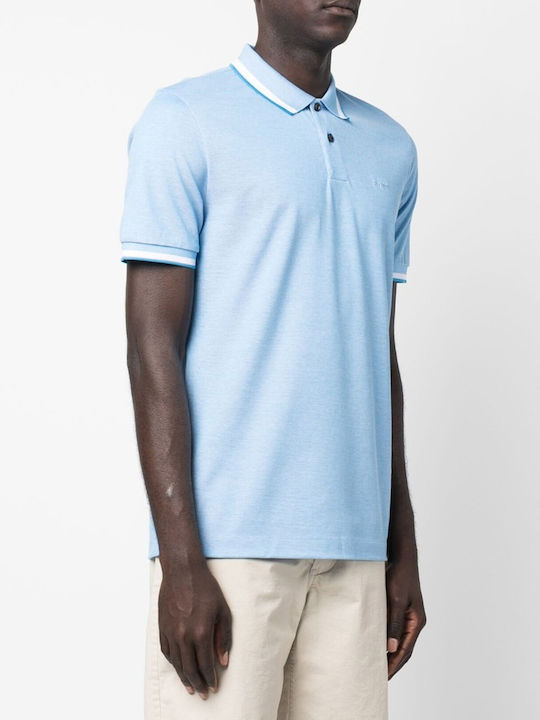 Hugo Boss Parlay 183 Men's Short Sleeve Blouse Polo Light Blue