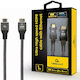 Cablexpert HDMI 2.1 Ultra High Speed 48Gbps 4K 120Hz HDR VRR Braided Cable HDMI male - HDMI male 1m Μαύρο