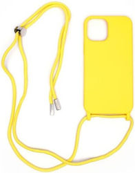 Senso Color Cord Silicone Back Cover with Strap Yellow (Redmi 12C)