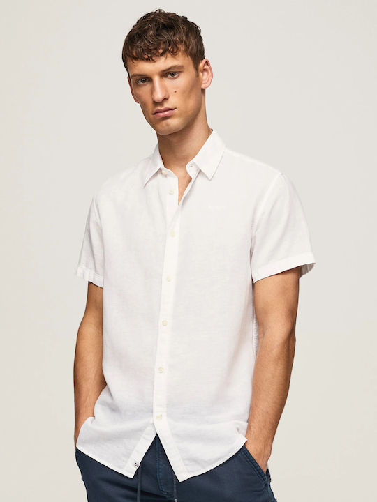 Pepe Jeans Parker Κοντομάνικο Λινό Πουκάμισο σε...