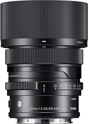 Sigma Cadru complet Obiectiv Foto 50mm f/2 DG DN Contemporary Fix pentru Montura Leica L Black