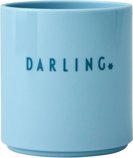 Design Letters Pahar Din Plastic Albastru 220ml