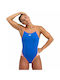 Arena Icons Super Fl Athletic One-Piece Swimsuit with Open Back Blue/Orange