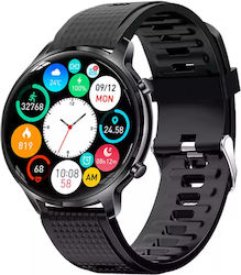 DAS.4 SG20 Smartwatch με Παλμογράφο (Μαύρο)