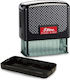Shiny Rectangular Self-Inking Ink Stamp Text