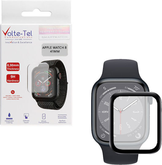 Volte-Tel Full Face Tempered Glass για το Apple Watch 41mm 1τμχ 8326929 Black