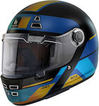 MT Jarama Full Face Helmet with Sun Visor DOT / ECE 22.06 1400gr 68TH C7 Matt Blue