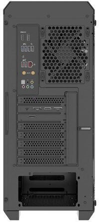 Genesis Irid 505F Gaming Midi-Turm Computergehäuse mit Seitenfenster Schwarz