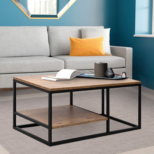 Rechteckiger Zentral-Kaffeetisch Kane Holz Pine Oak M106xL50xH42cm