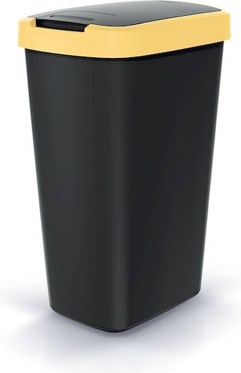 Prosperplast Κάδος Απορριμμάτων Πλαστικός Μαύρος 29.6x26.4x52.6cm