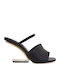 Maggie 865 Mules με Ψηλό Τακούνι σε Μαύρο Χρώμα