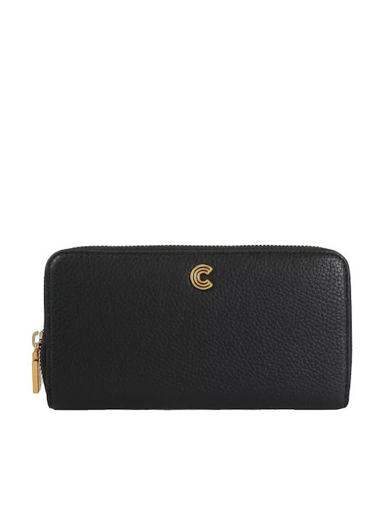 Myrine Large Leather Women's Wallet Classic Black
