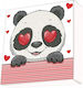 Diamond Dotz Panda Love Diamond Painting 15x15c...