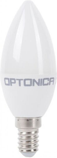 Optonica Bec LED 8W 113mm pentru Soclu E14 și Formă C37 Alb rece 710lm
