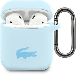 Lacoste Калъф с кука в Светлосин цвят за Apple AirPods 1 / AirPods 2