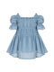 Lapin Kids Dress Short Sleeve Light Blue