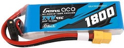 Gens Ace Ace Classic Batterien für Drohnen & RC-Fahrzeuge Li-Po 7.4V 1800mAh XT60 Anwendung 2 Stück