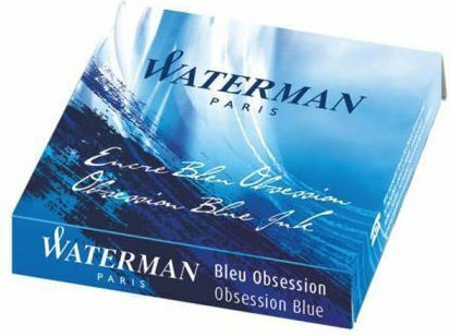 Waterman 6 Replacement Inks for Fountain Pen Blue