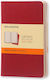 Moleskine Cahier Сет 3 Тетрадки На райета Червен