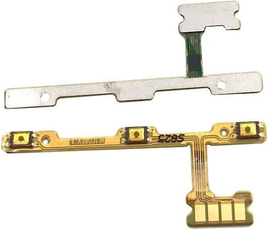 Kabel mit Lautstärke-Tasten in Gold Farbe für Huawei Mate 20 Lite