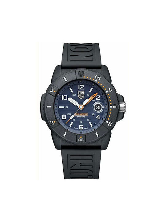 Luminox Foundation 3600 Watch Battery with Black Rubber Strap