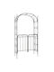 Metal Garden Arch in Black Colour 108x45x235cm