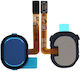 Flex Cable with Fingerprint in Blue colour for Galaxy A30