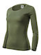 Malfini Women's Long Sleeve Promotional Blouse Green