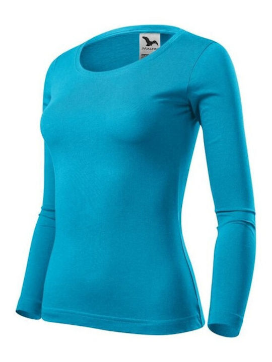 Malfini Women's Long Sleeve Promotional Blouse Blue