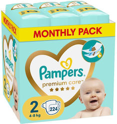 Pampers Premium Care Tape Diapers No. 2 for 4-8 kgkg 224pcs
