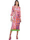 Rochie-Cămașă Midi Wrap-Around