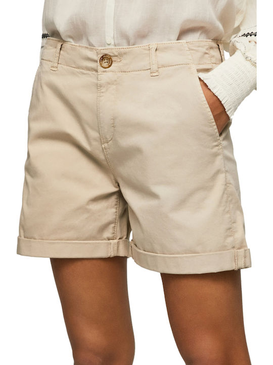 Pepe Jeans Junie Γυναικείο Σορτς Μπεζ