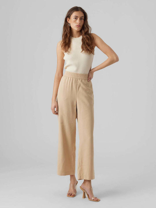 Vero Moda Carmen Γυναικείο Ψηλόμεσο Υφασμάτινο ...