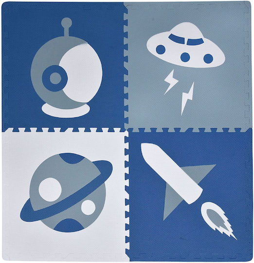 Interaktives Kinder-Bodenpuzzle Weltraum 4tlg