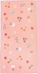 Little Dutch Flowers & Butterflies Kids Beach Towel Pink 120x60cm