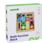 Tooky Toys Τουβλάκια Ξύλινα Multi Function Block για 1+ Ετών 14τμχ
