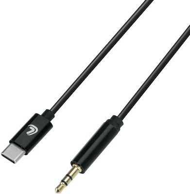 Lampa USB 2.0 Cable USB-C male - 3.5mm female Black 1m (38694)