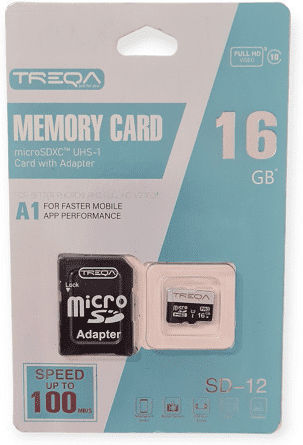Treqa SD-12 SDHC 16GB U1 A1 UHS-I 100MB/s With Adapter