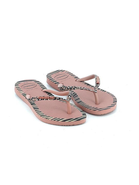 Havaianas Slim Animals Flip Flops Roz