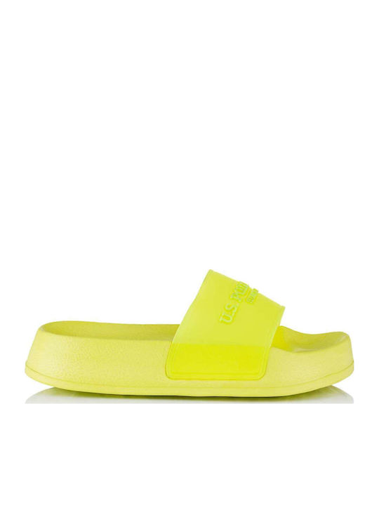 Amami Slides În Culoare Galbenă