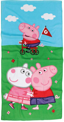 Das Home Kids Beach Towel Blue Peppa Pig 140x70cm 420708705863