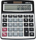 Deli Calculator 12 Digits in Silver Color