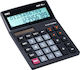 Deli Calculator 12 Digits in Black Color 1pcs