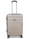 WORLDLINE Worldline Koffer Kabine Hart Beige mit 4 Räder Höhe 45cm