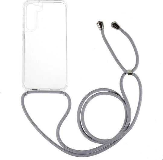 Sockproof Transparent V3 Back Cover Σιλικόνης με Λουράκι Διάφανο (Galaxy S23+)