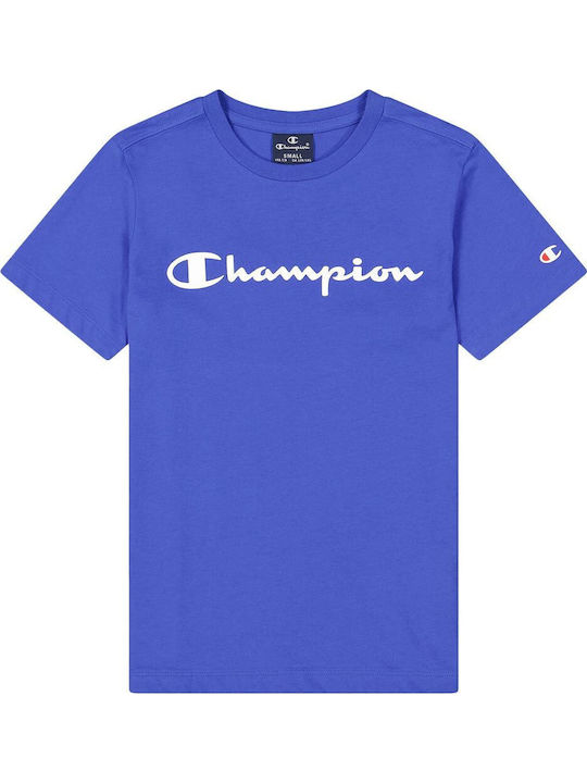 Champion Kinder-T-Shirt Blau