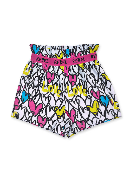 Kinder-Shorts/Bermudas Stoff Weiß