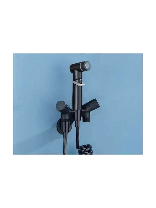 Wall Mounted Bidet Set Black Matt