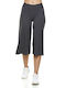 Bodymove 1063 Women's High Waist Culottes with Elastic Gray 1063-3